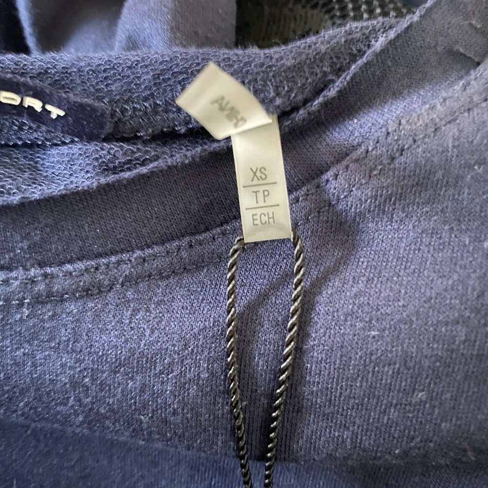 Elie Tahari Sport Zuma Long Sleeve Navy Blue Dress Size XS NWT - Picture 7 of 9